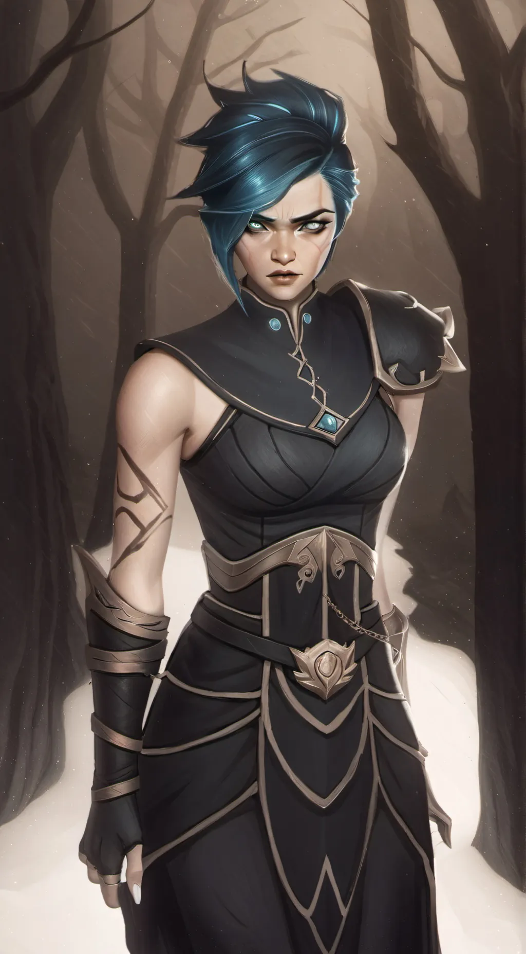 ai character: bella  background