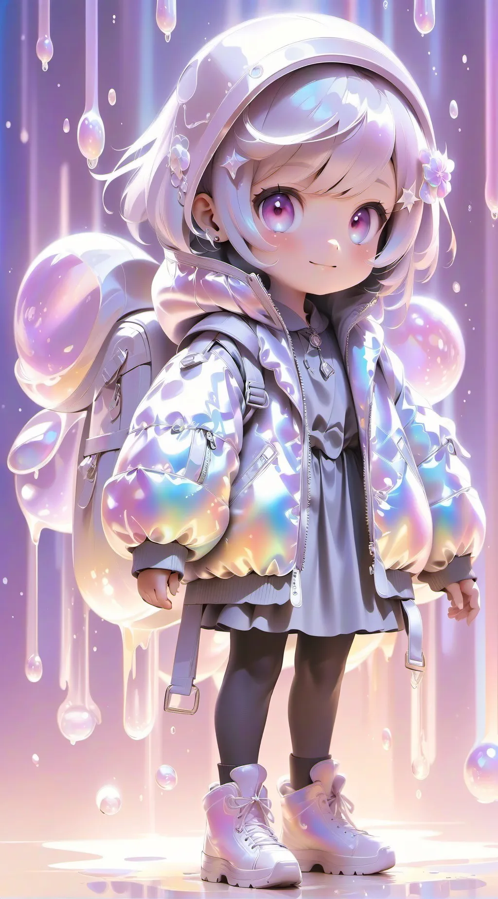 ai character: The pond background