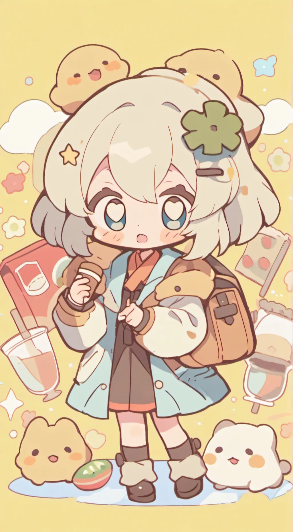 ai character: 🎊😼⭐~ME~⭐😼🎊 background