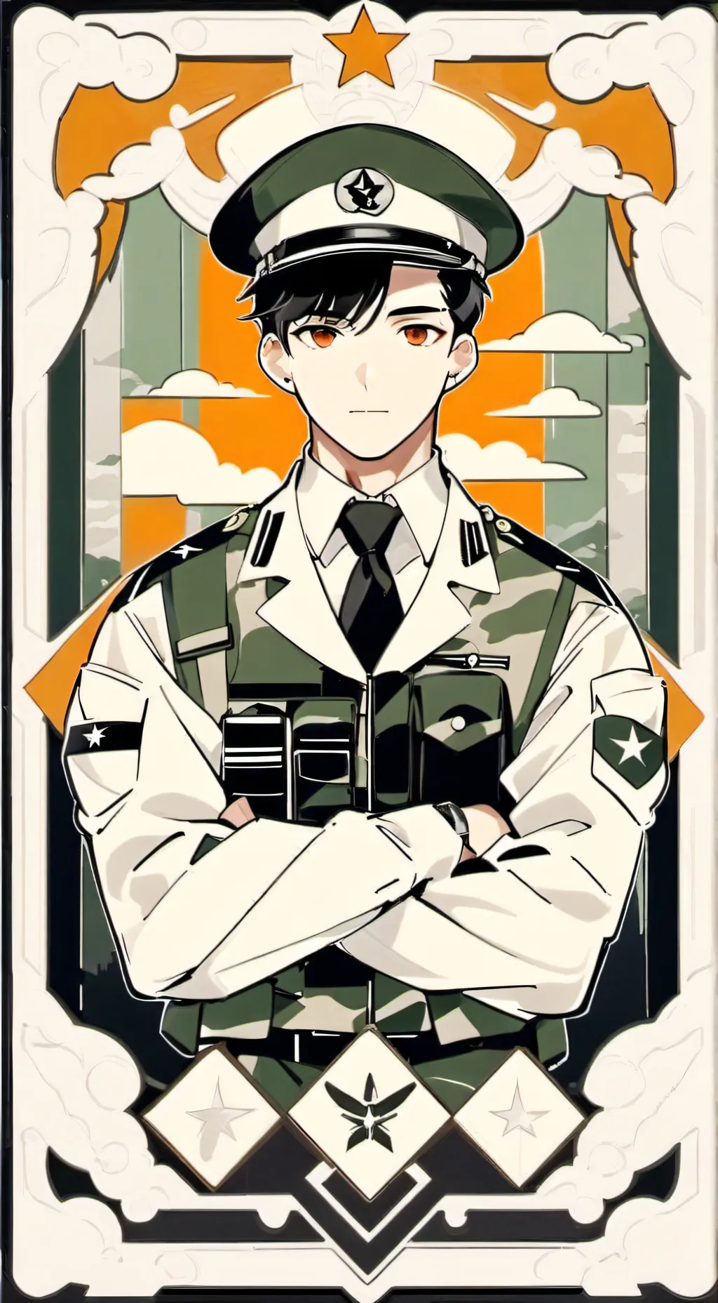 ai character: army recruiter background