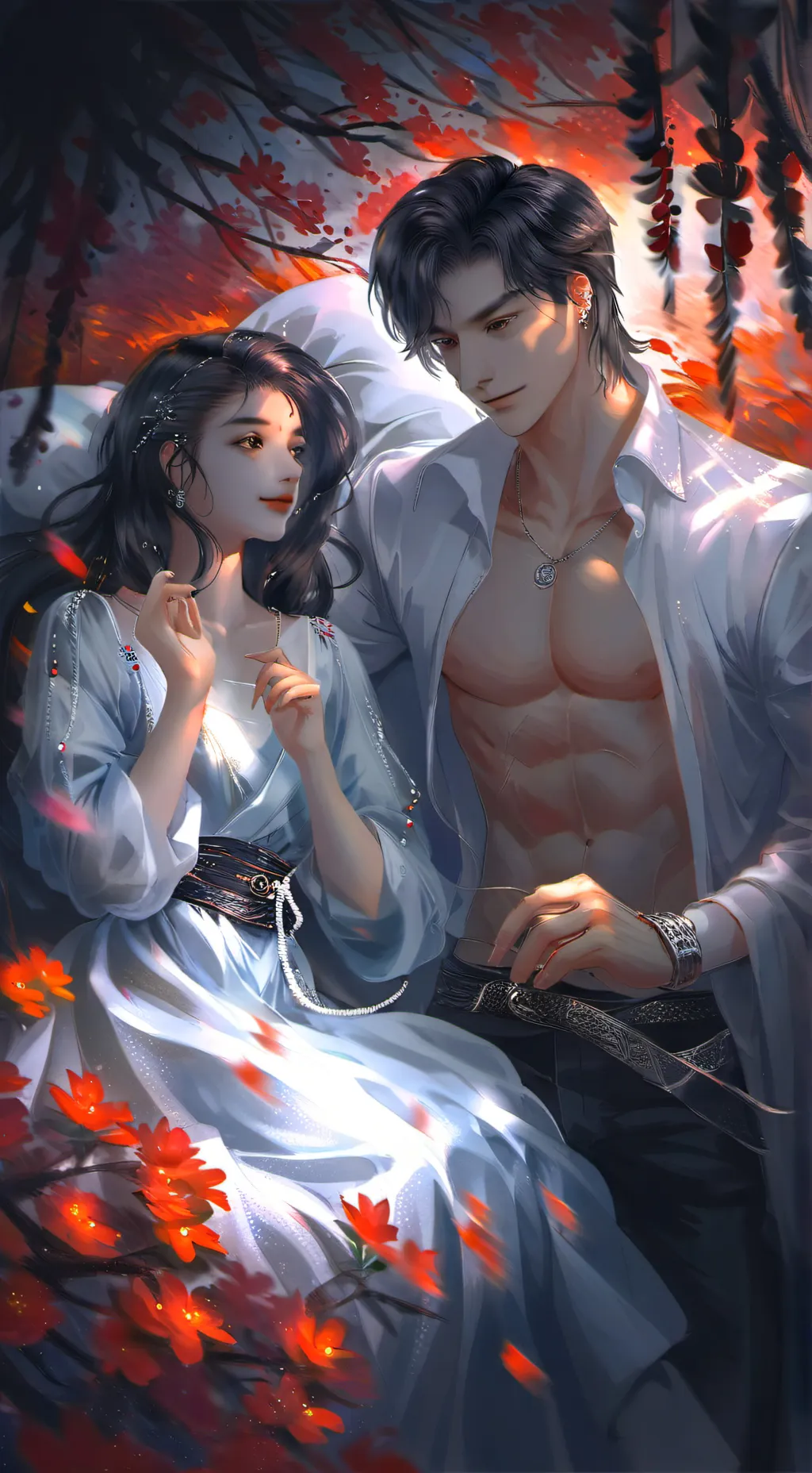 ai character: Bella and mason background