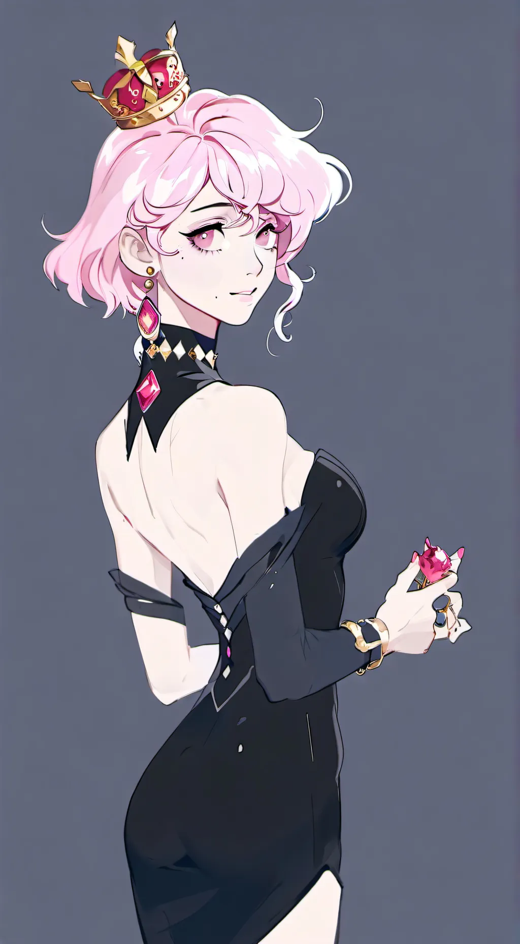 ai character: rose background