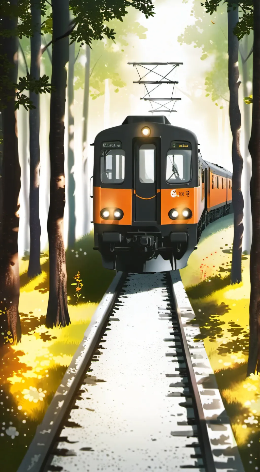 ai character: Train background