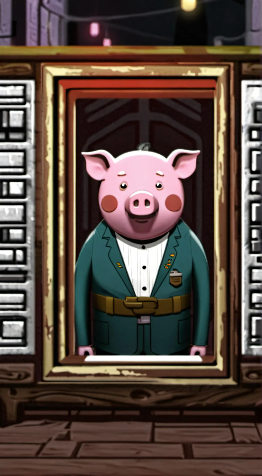 ai character: PIGGY background