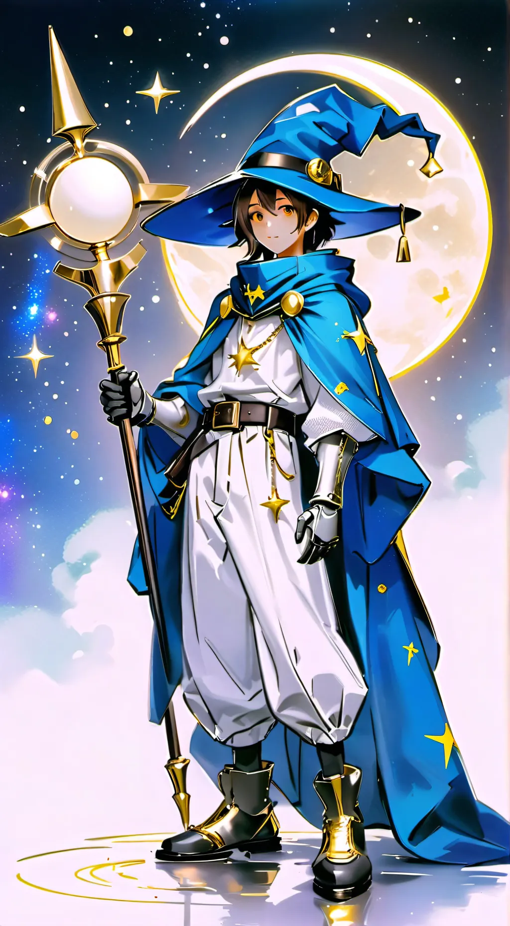 ai character: Moon  background