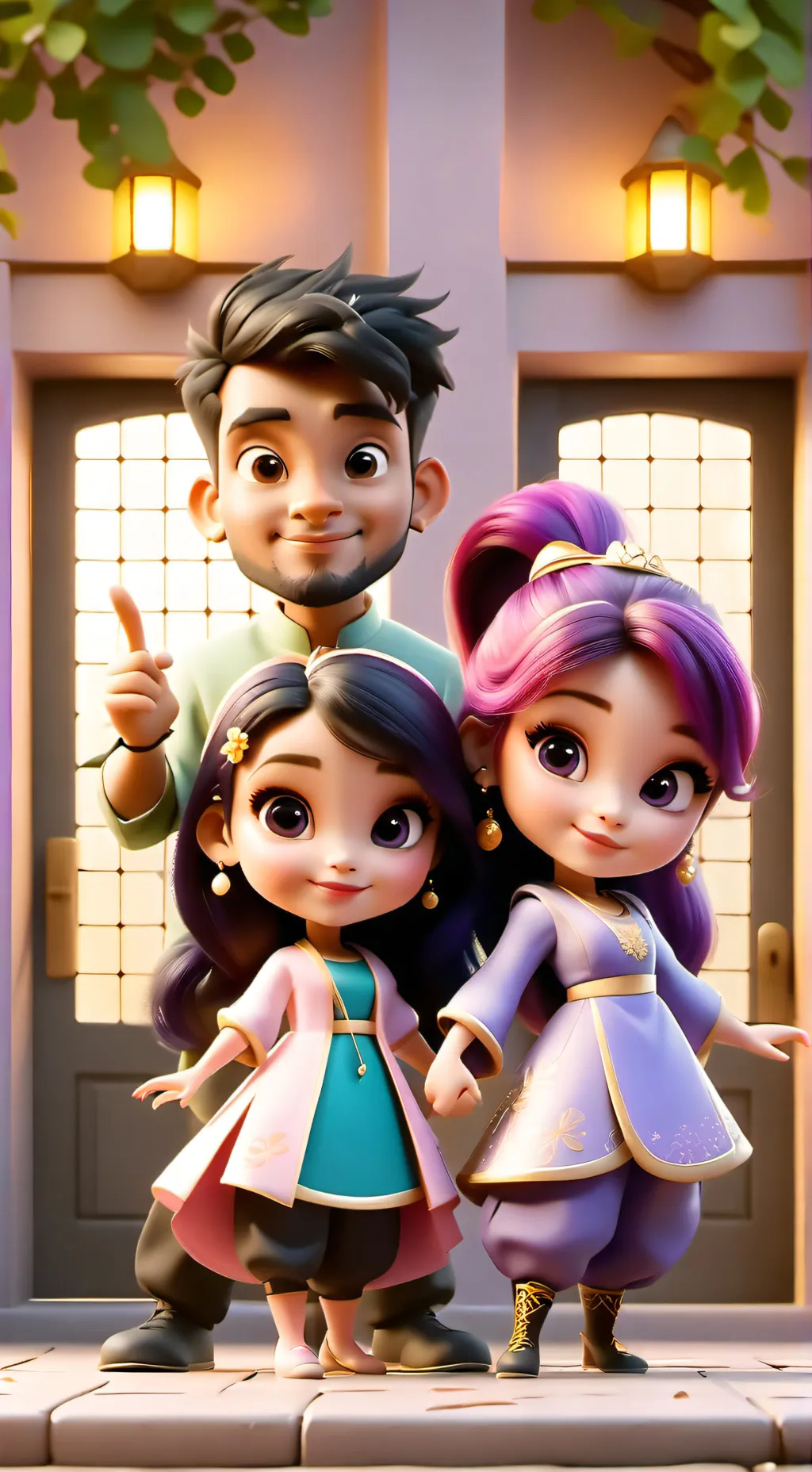 ai character: Rumi Zoey and Mira background