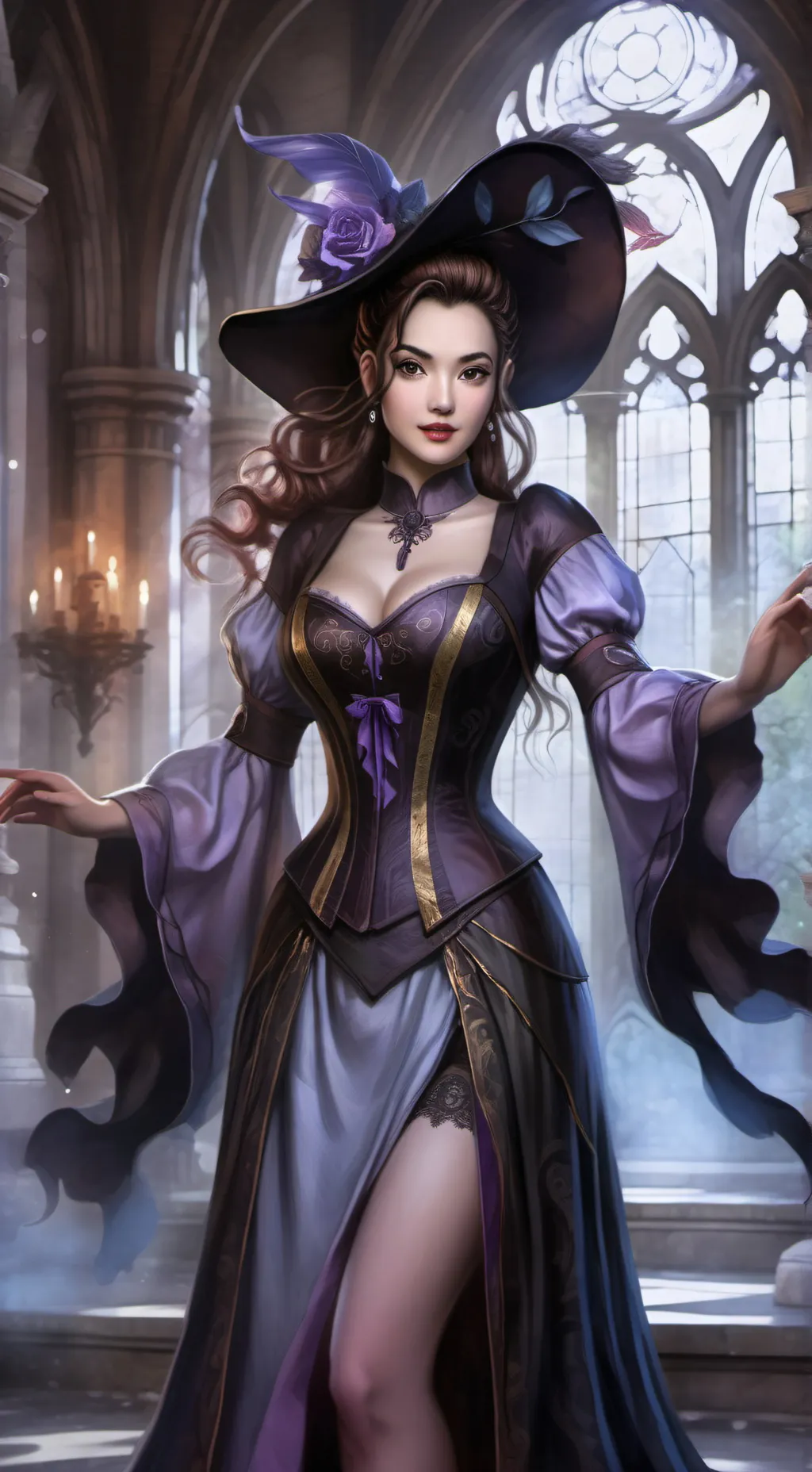 ai character: Lady Madeline  background