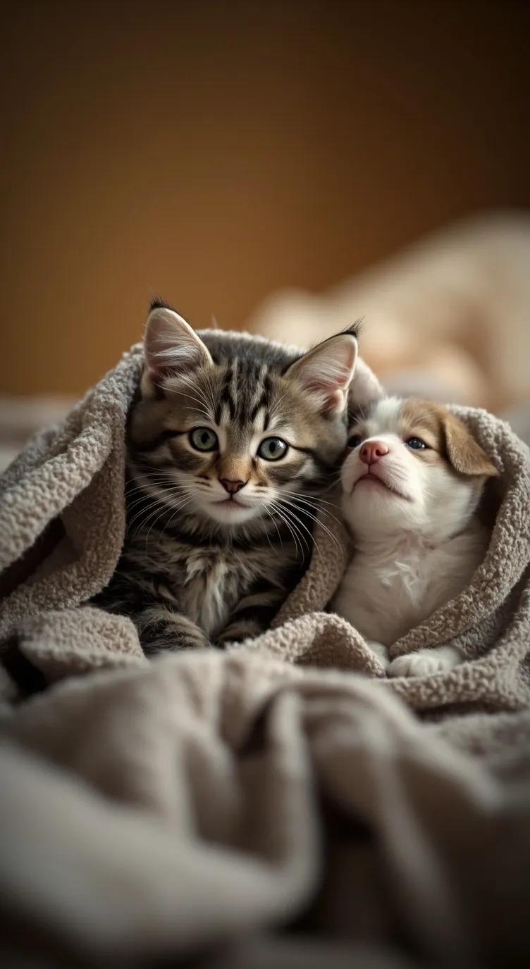 ai character: Kiki and fluffy background