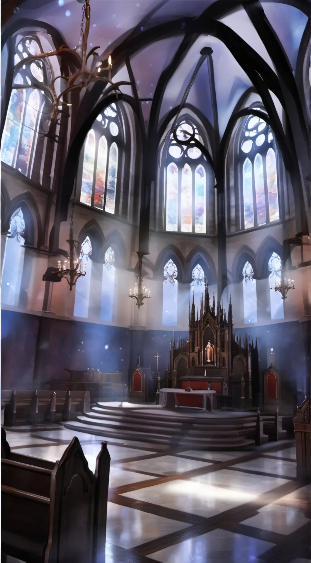 ai character: church background