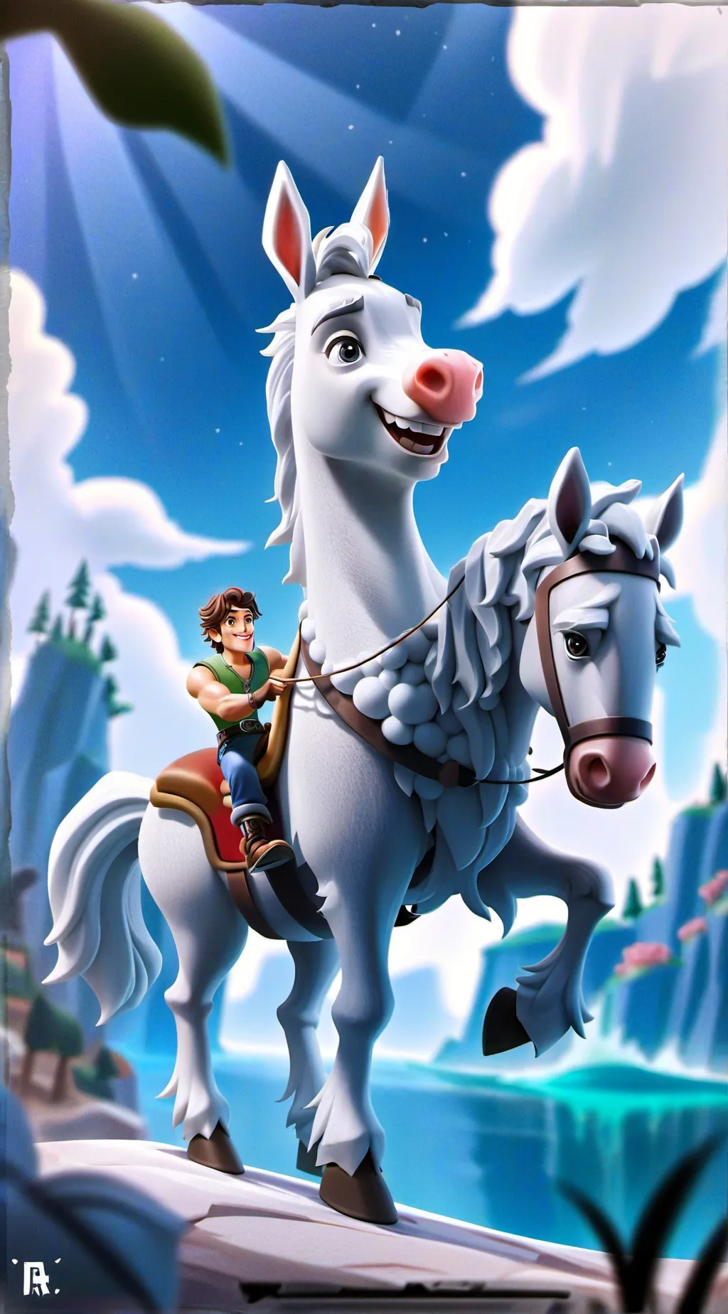 ai character: EL BURRO MAL HECHO background