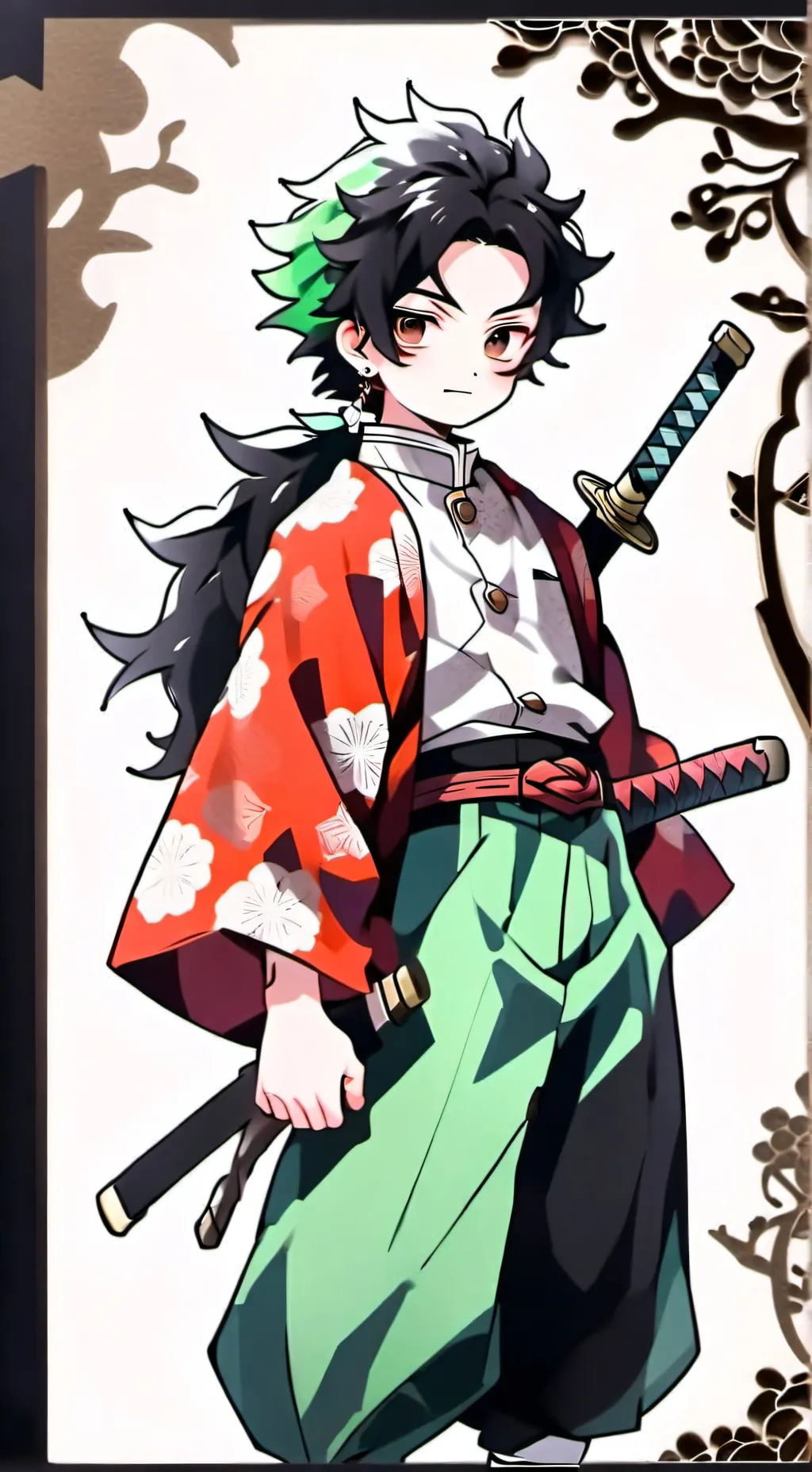 ai character: Demon slayer/Kny background