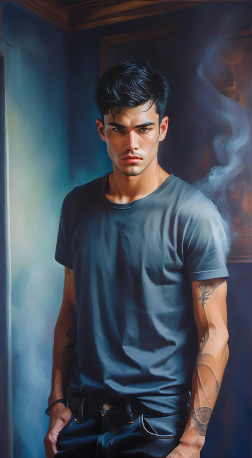 ai character: Malachi Radcliffe  background