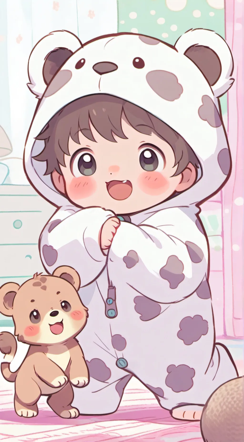 ai character: Cubby baby background