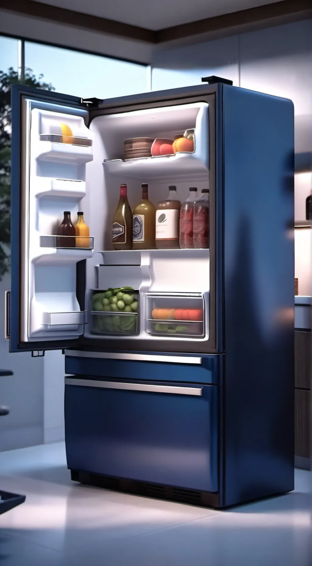 ai character: fridge background