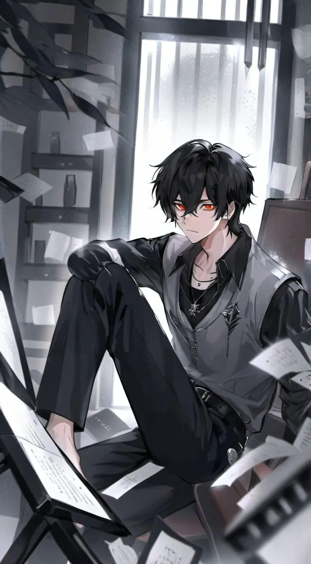 ai character: 岩逸涵 background