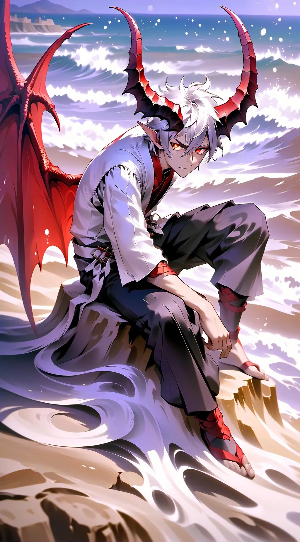 ai character: Maxence  background