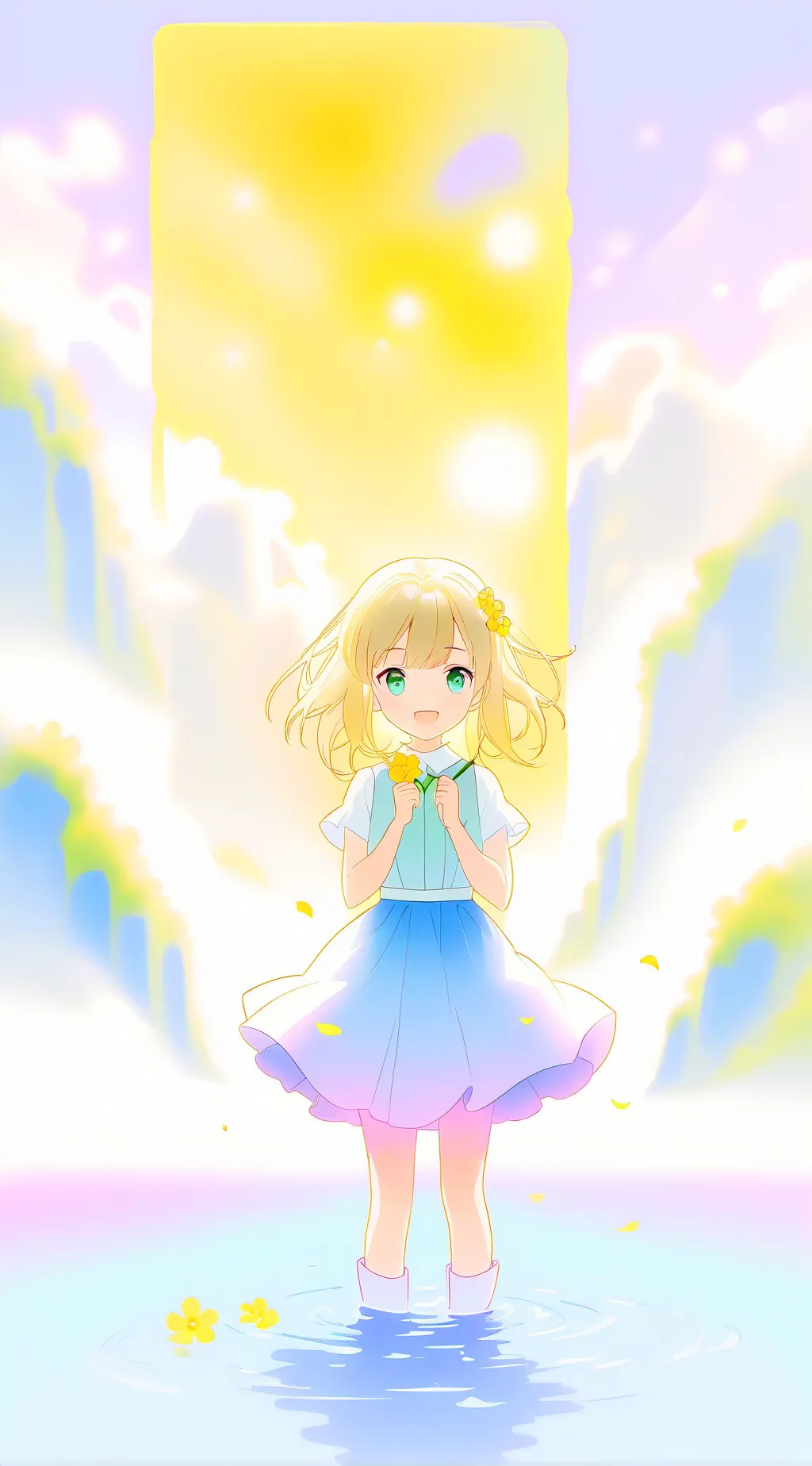 ai character: Heaven background