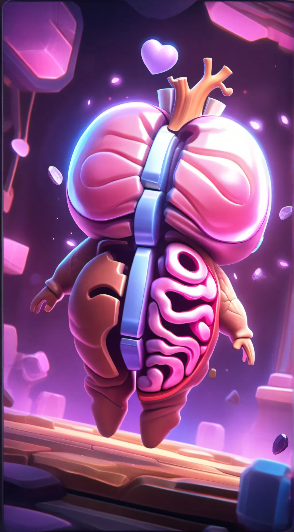 ai character: Organs ￼ background
