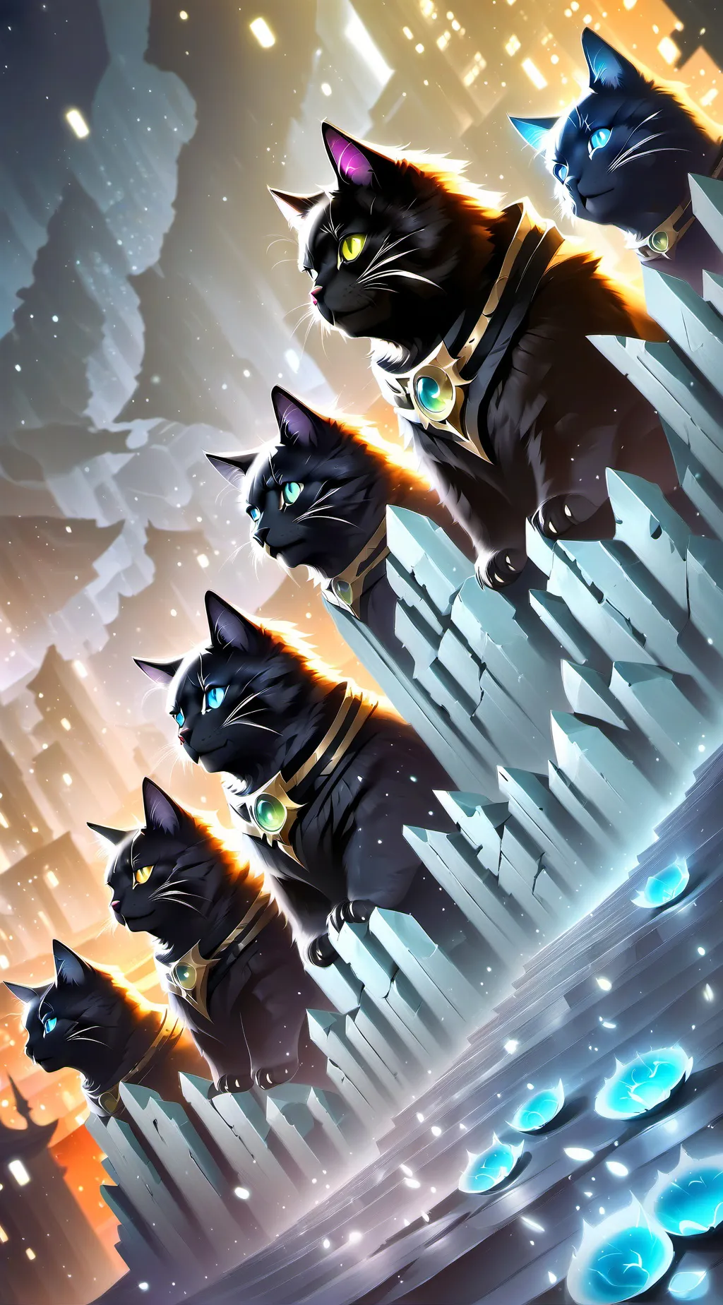 ai character: Cats background