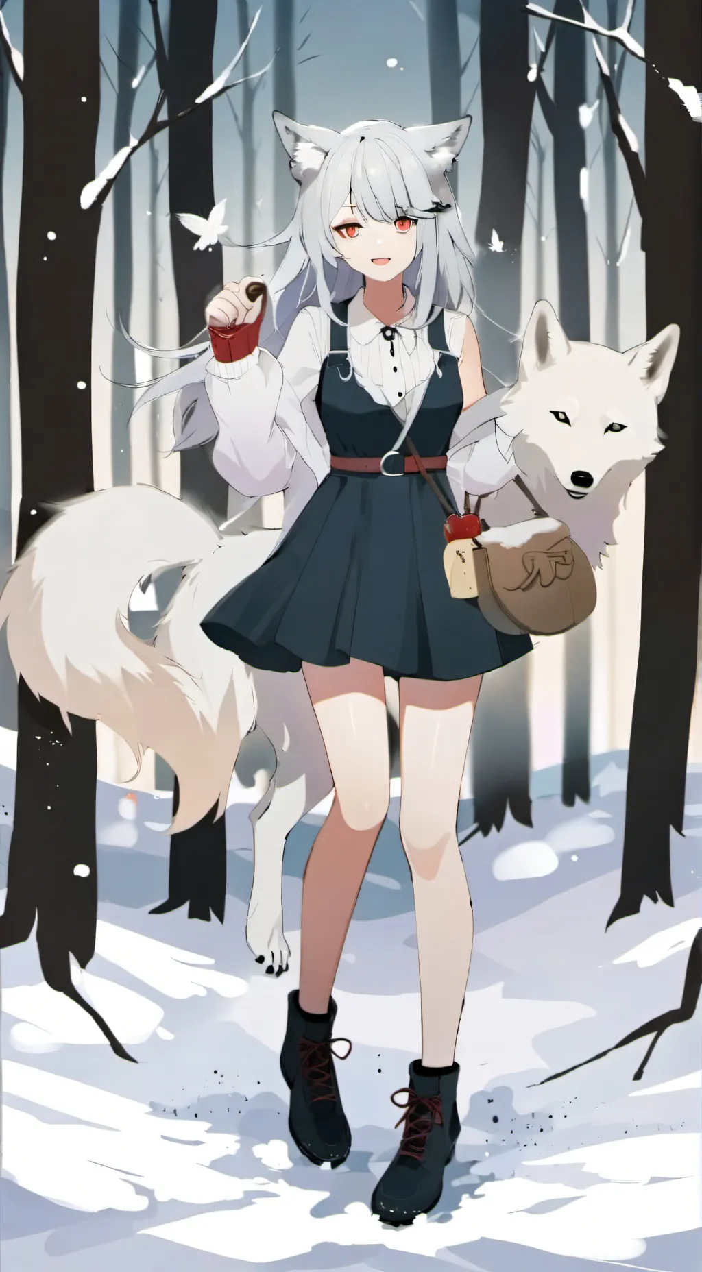 ai character: snowie background