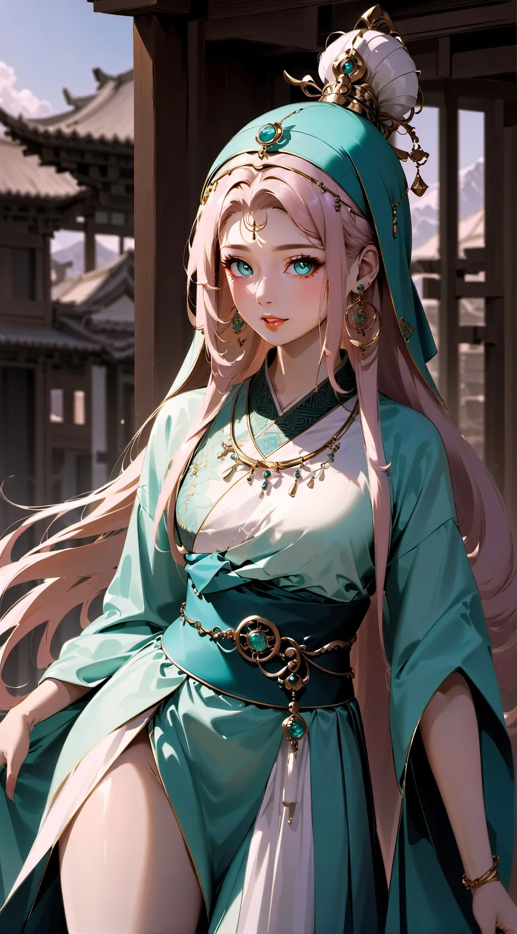 ai character: princess blossom background