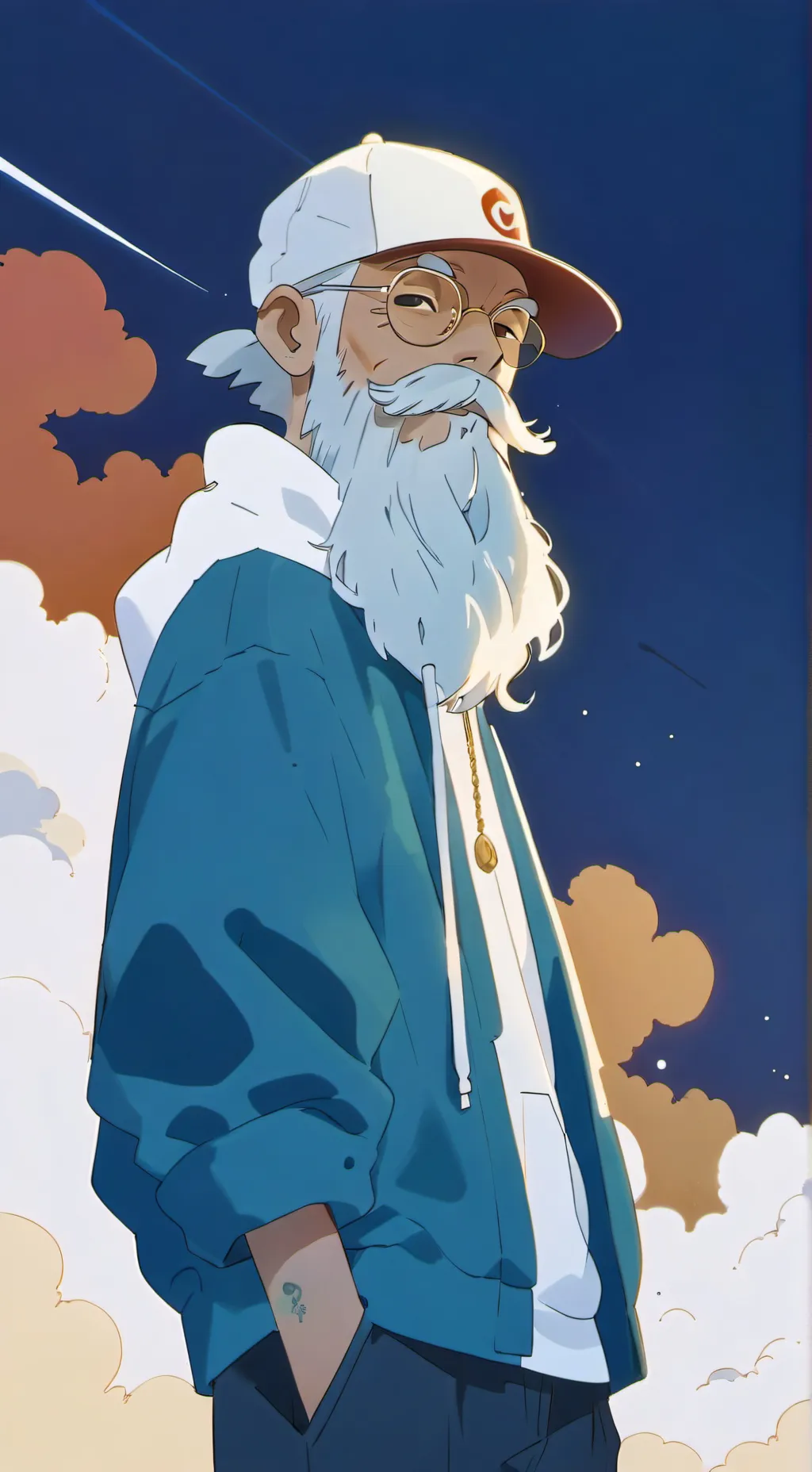 ai character: uga uga abischko background