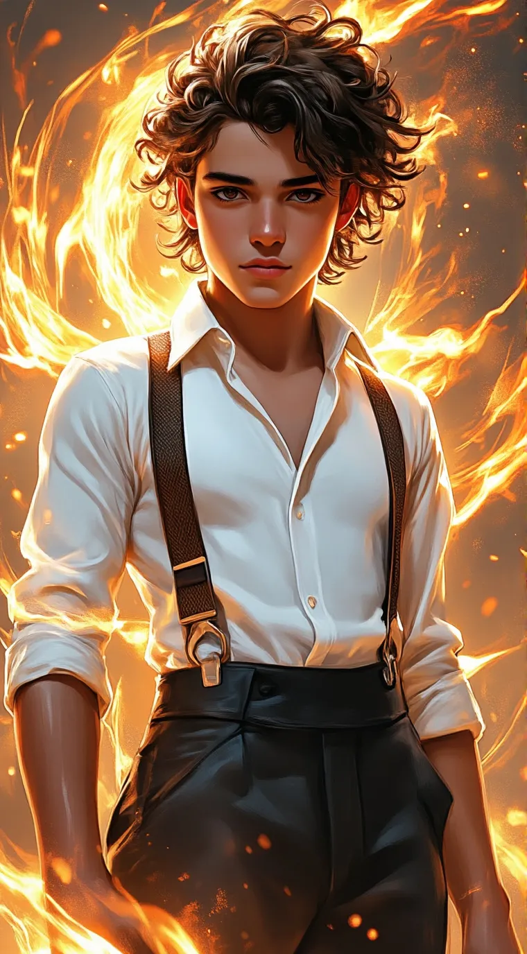 ai character: Sad leo background