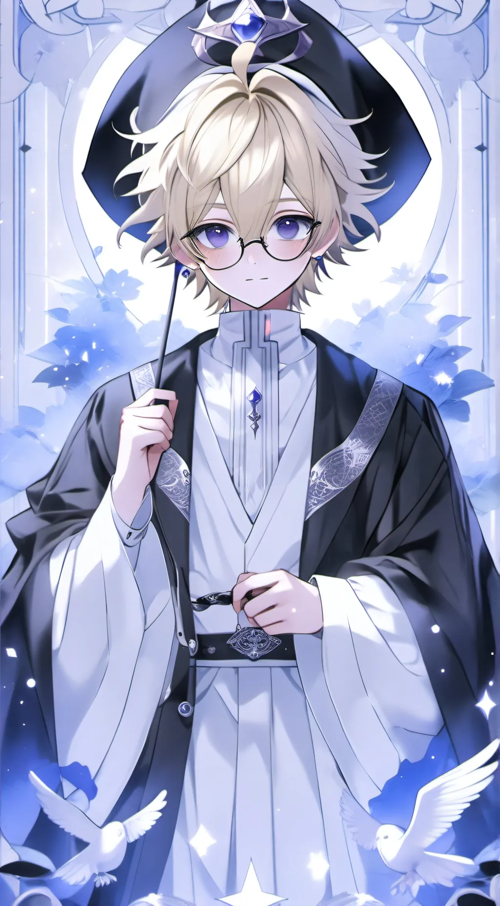 ai character: Healer's day background