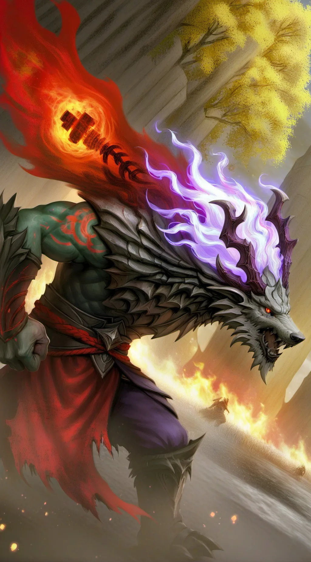 ai character: Matilde bravo  background