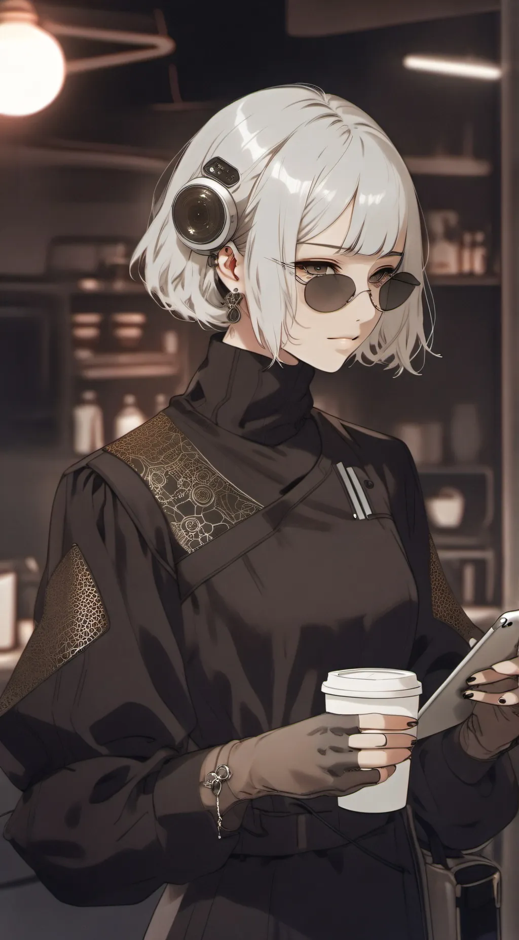 ai character: pick phone background