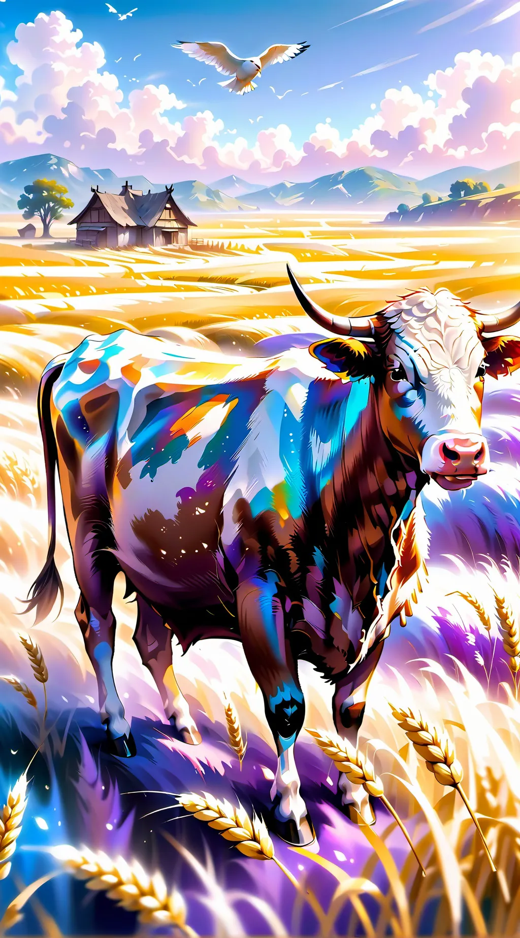 ai character: Dw loves starry background