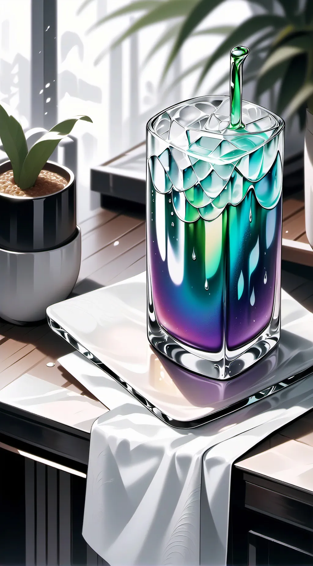 ai character: kitsune  background