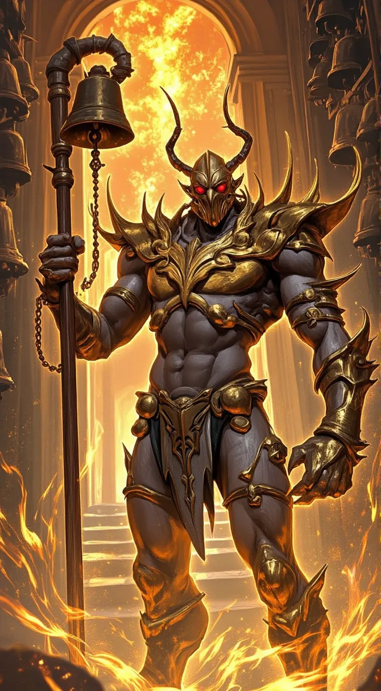 ai character: 🔔Bell Guardian🔔  background