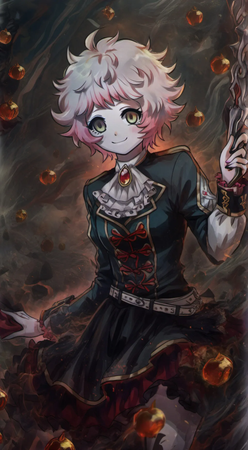 ai character: mina ashido  background