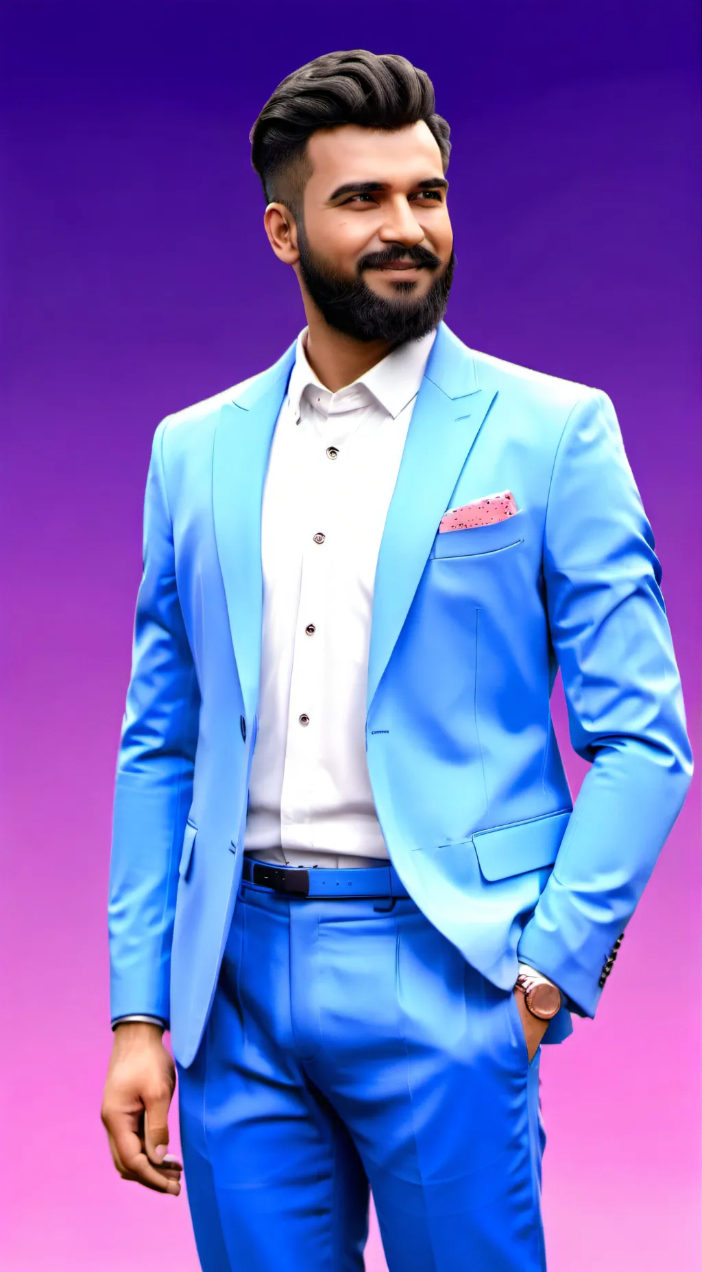 ai character: Zohran  background