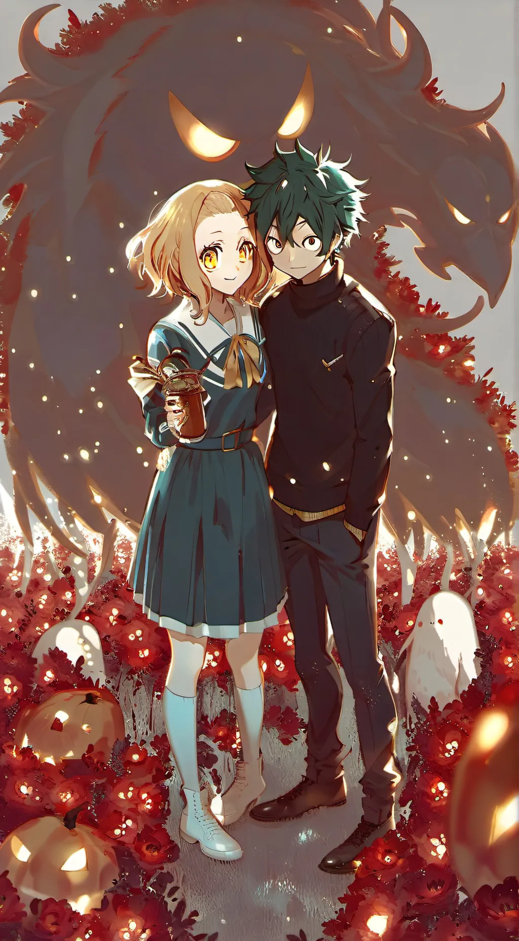 ai character: MHA X Monstermusem background