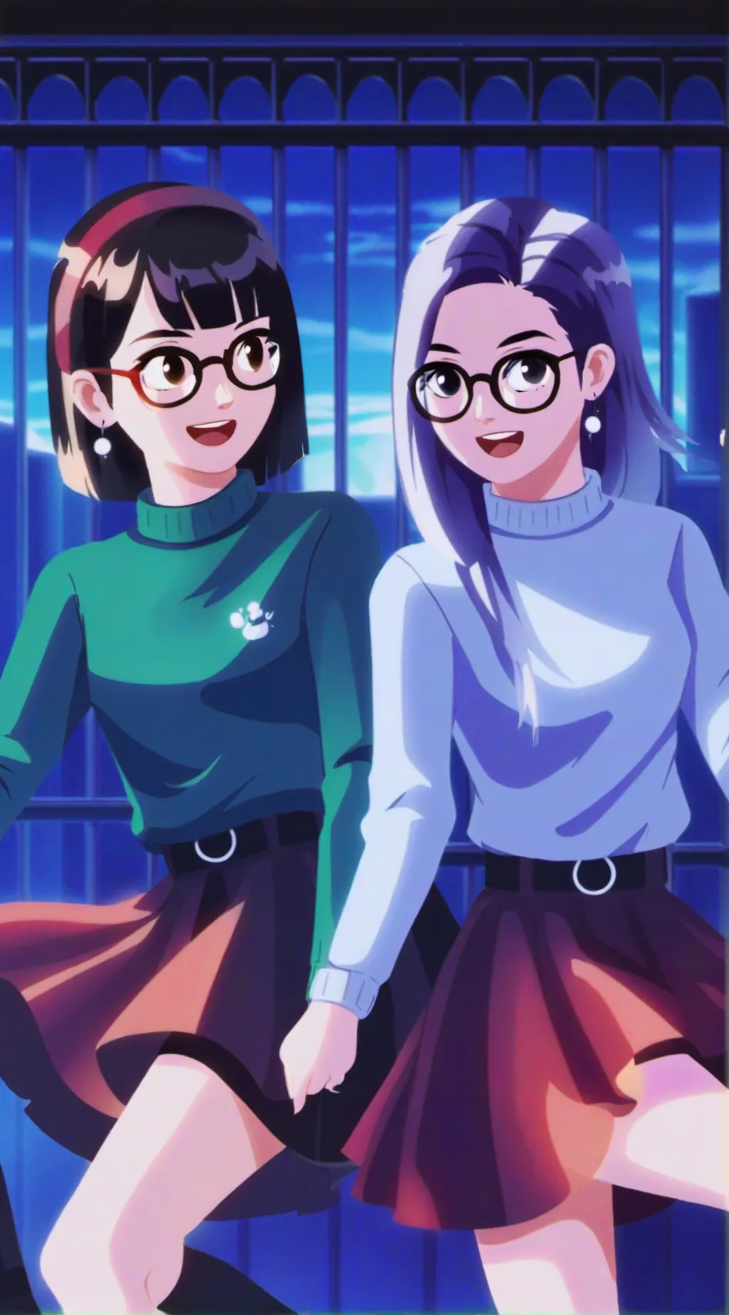 ai character: Lucy & Flo background