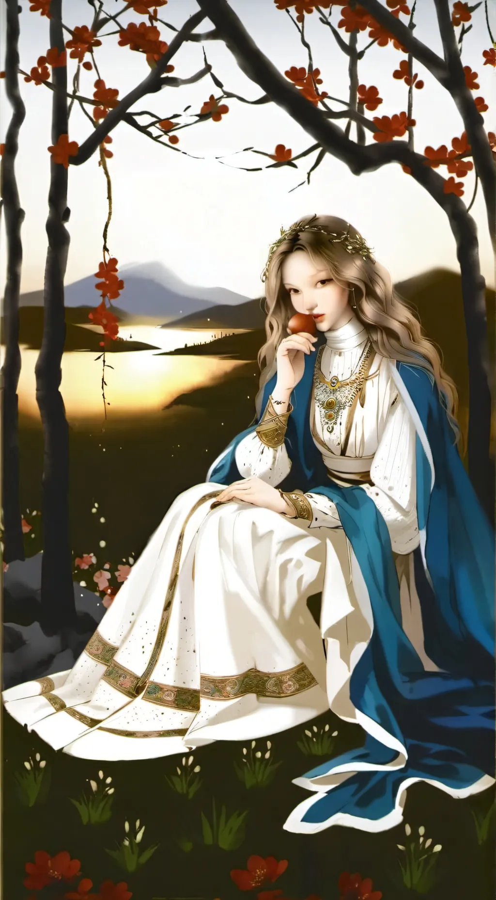 ai character: Аня background