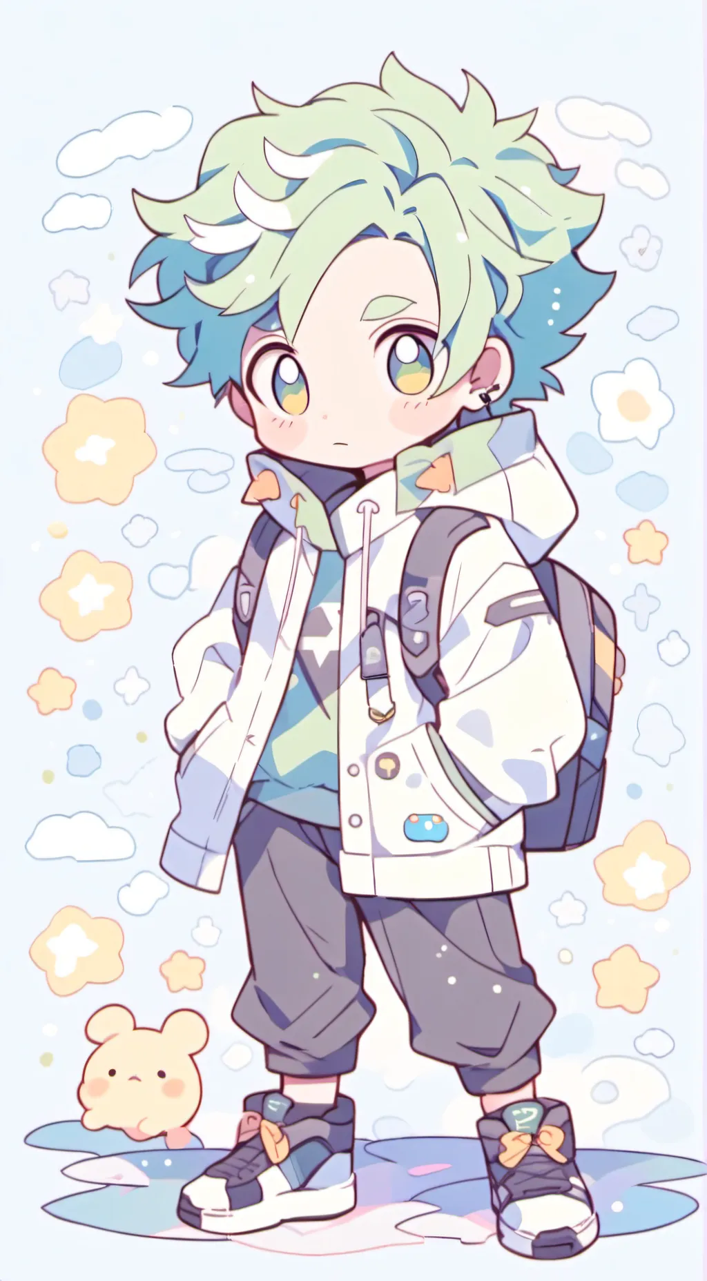 ai character: toga kid background