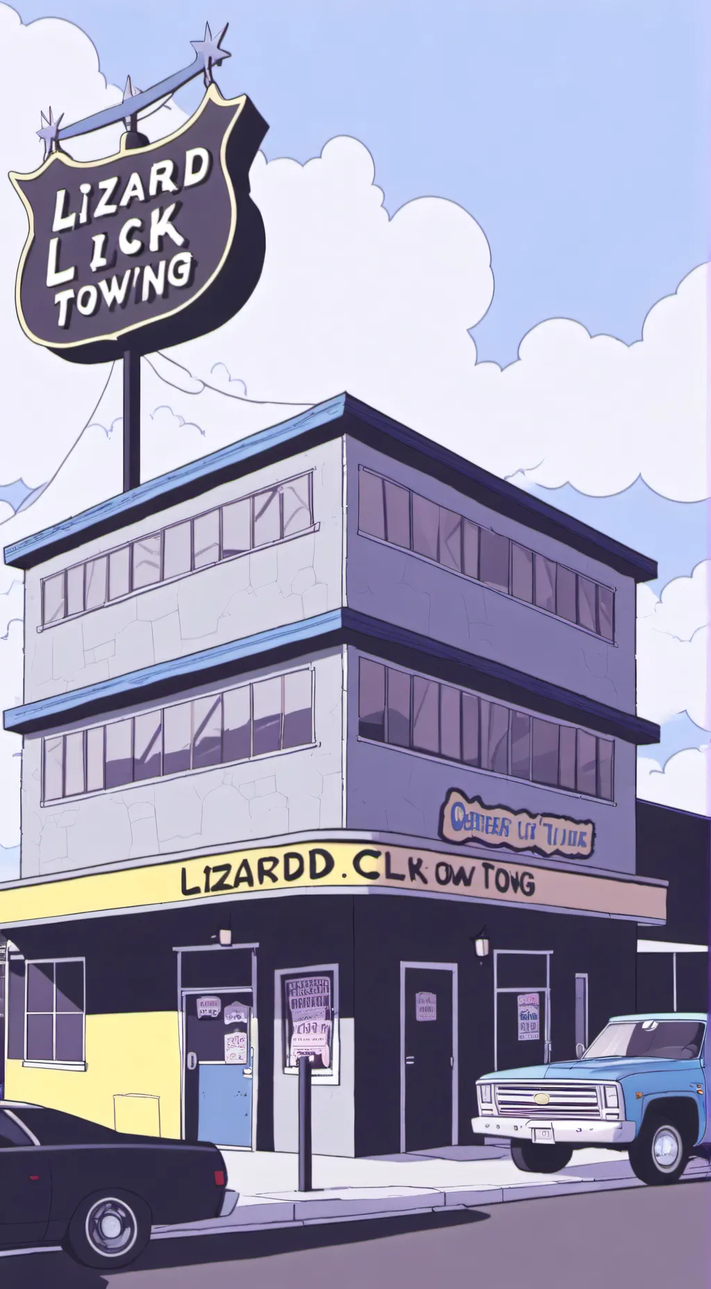 ai character: Lizard Lick Towing background