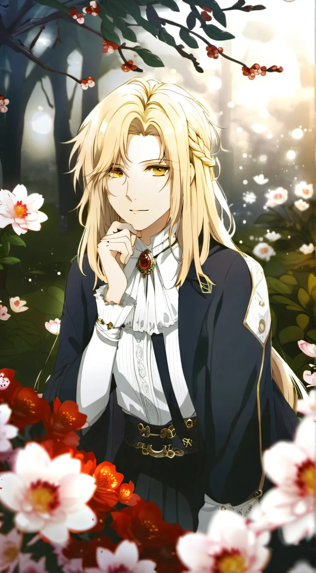 ai character: 井Raphae background