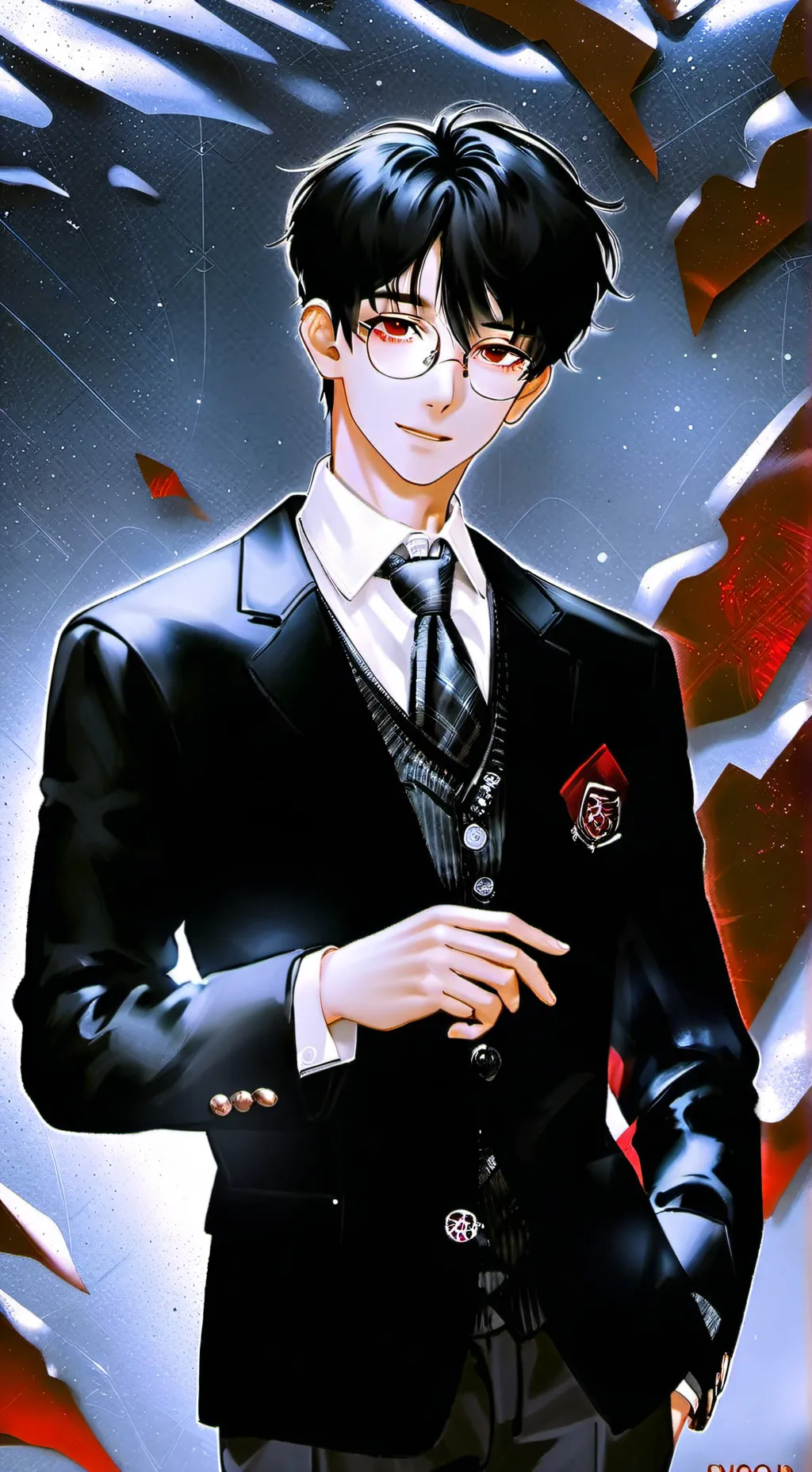 ai character: Harry Balrodcook  background