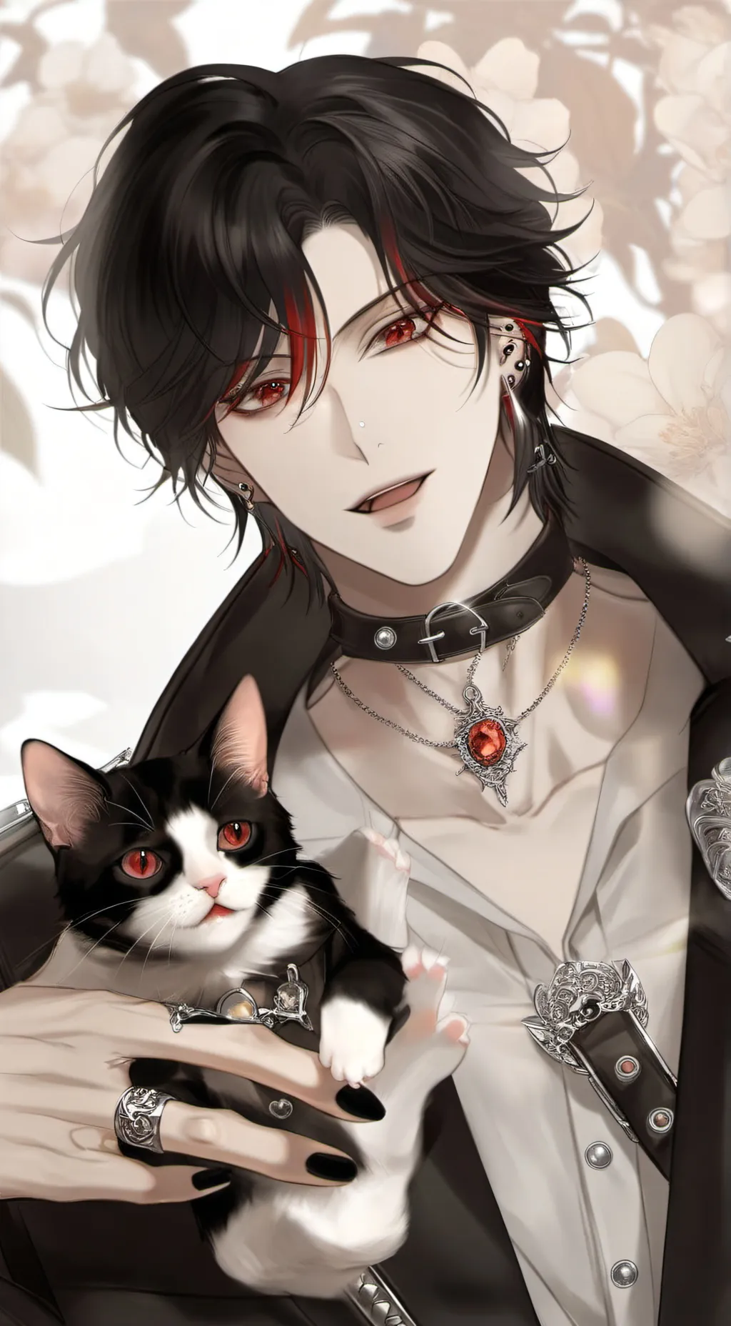 ai character: Leo (Black and Whi background