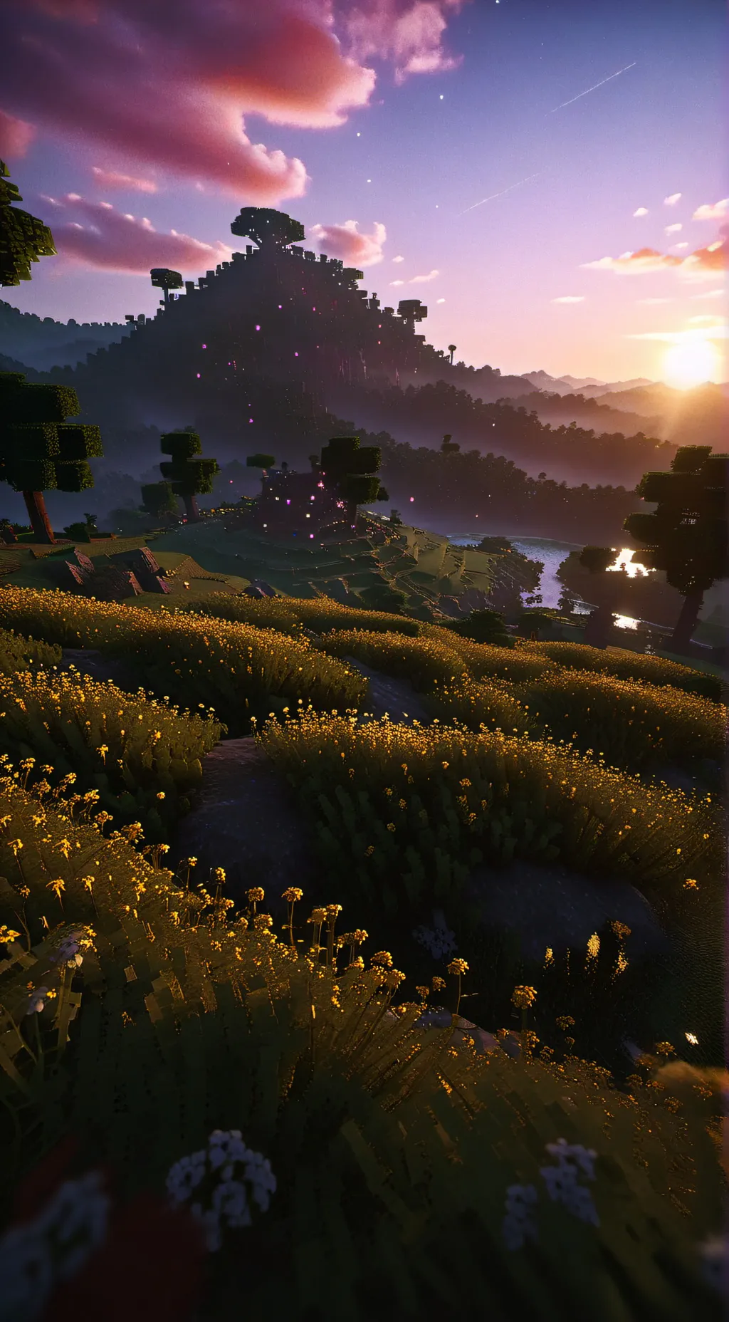 ai character: dentro de Minecraf background