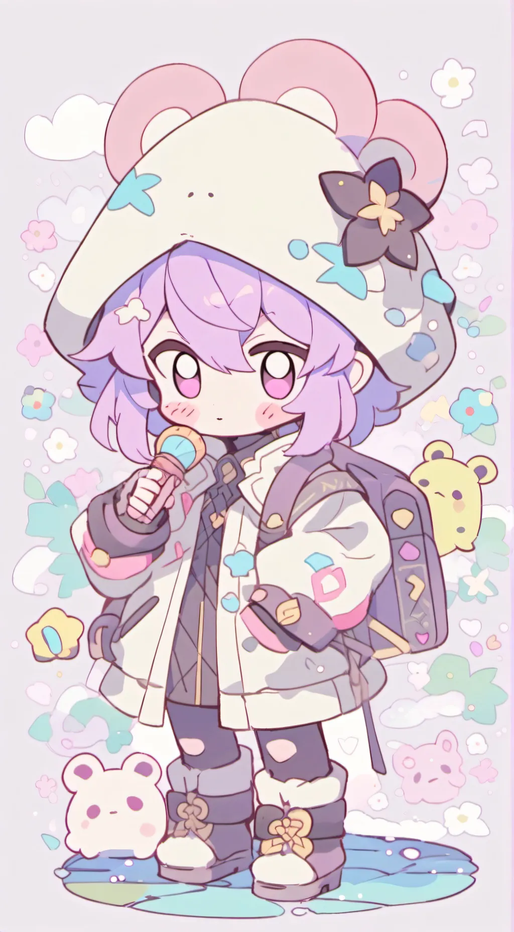 ai character: samantha my gurl background