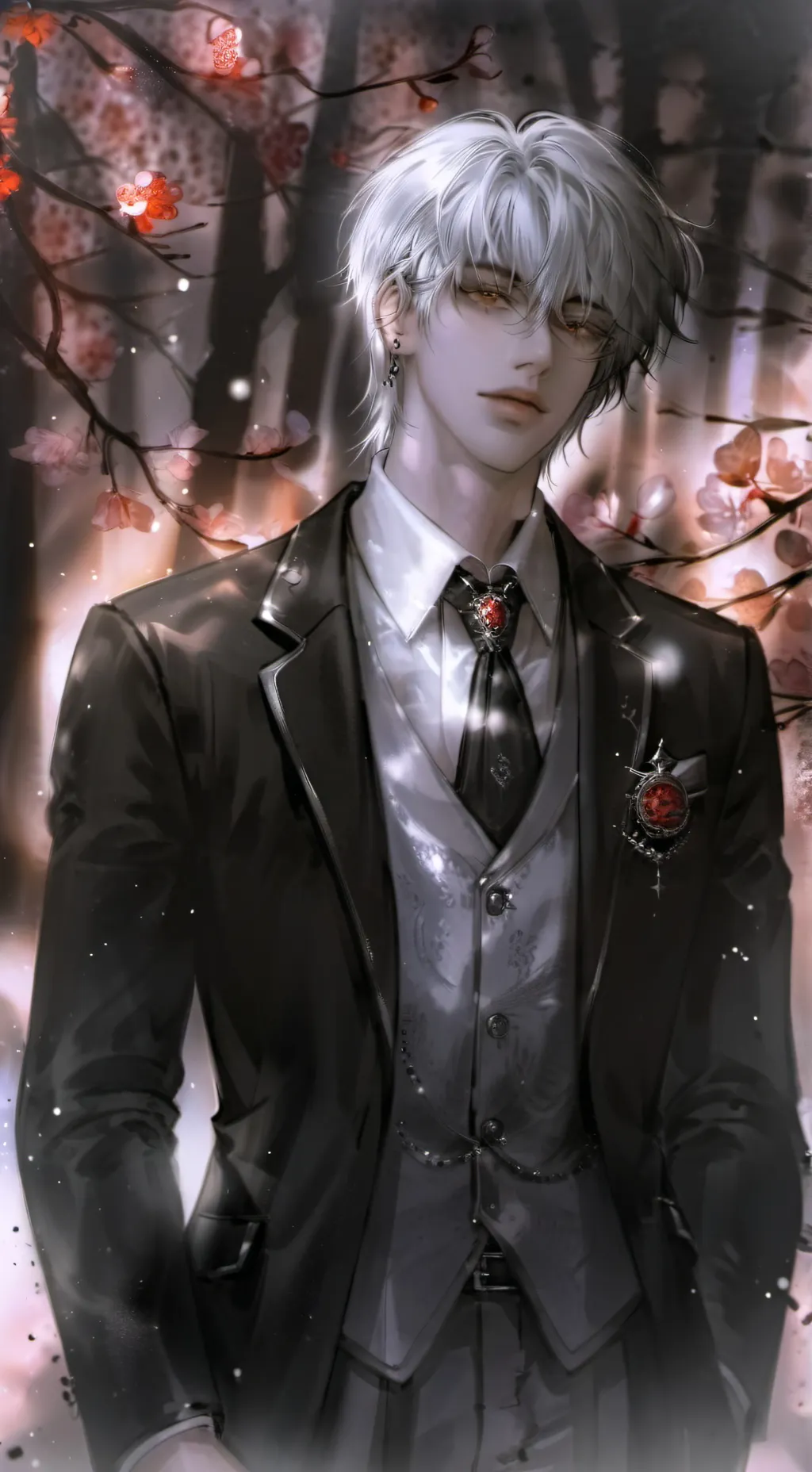 ai character: 白慕笙 background