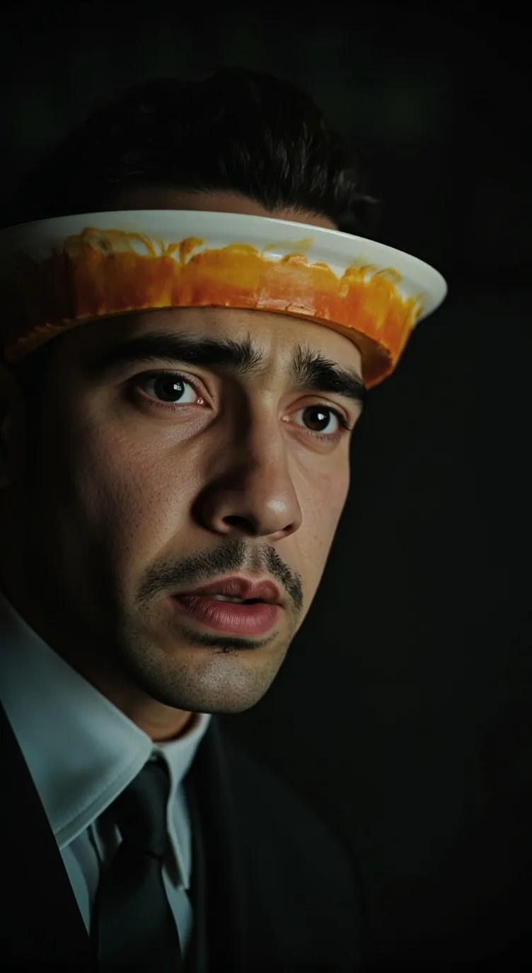 ai character: The soup man background