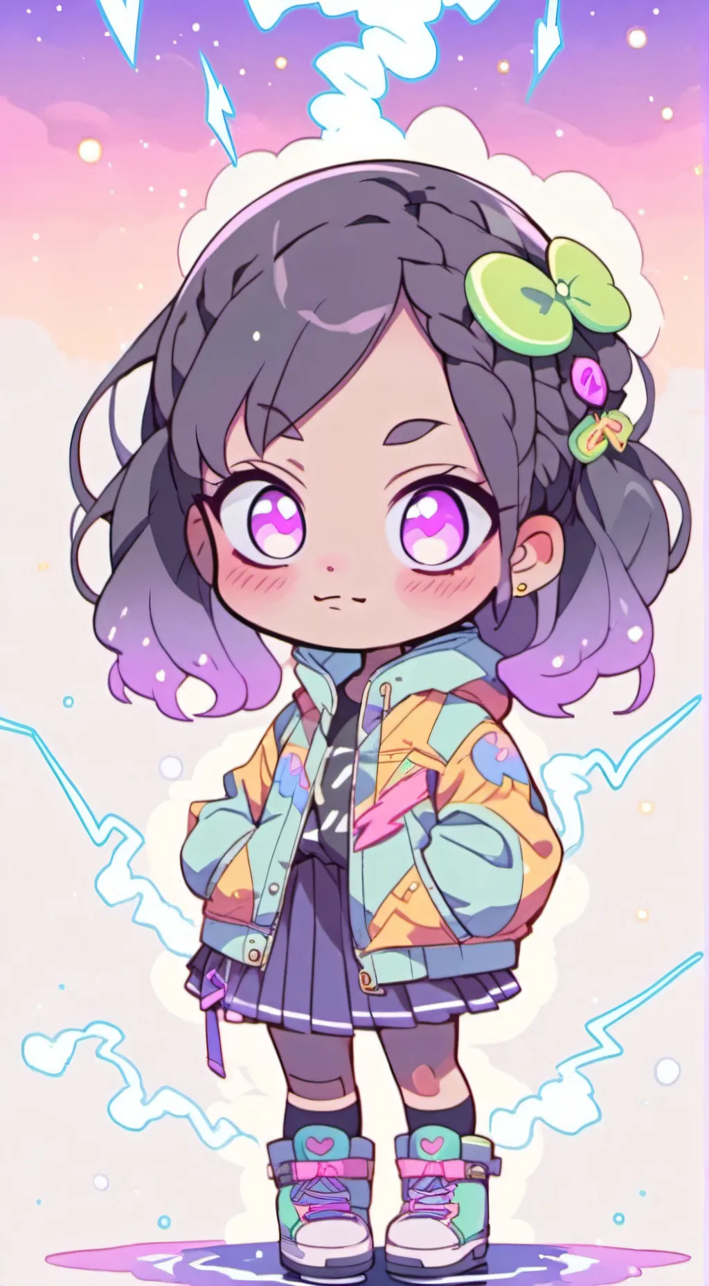 ai character: Mha quirk test background