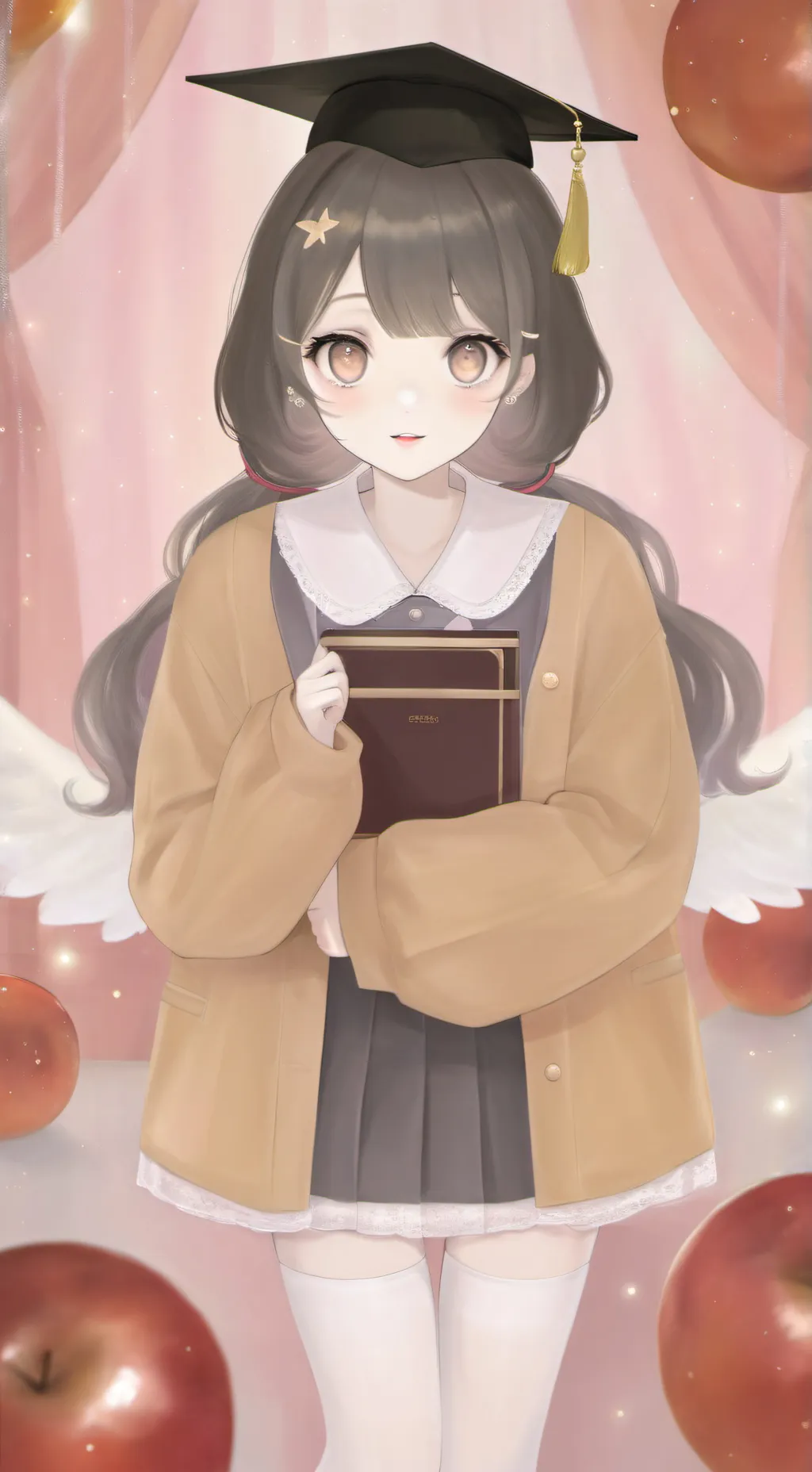 ai character: Mya graduation background