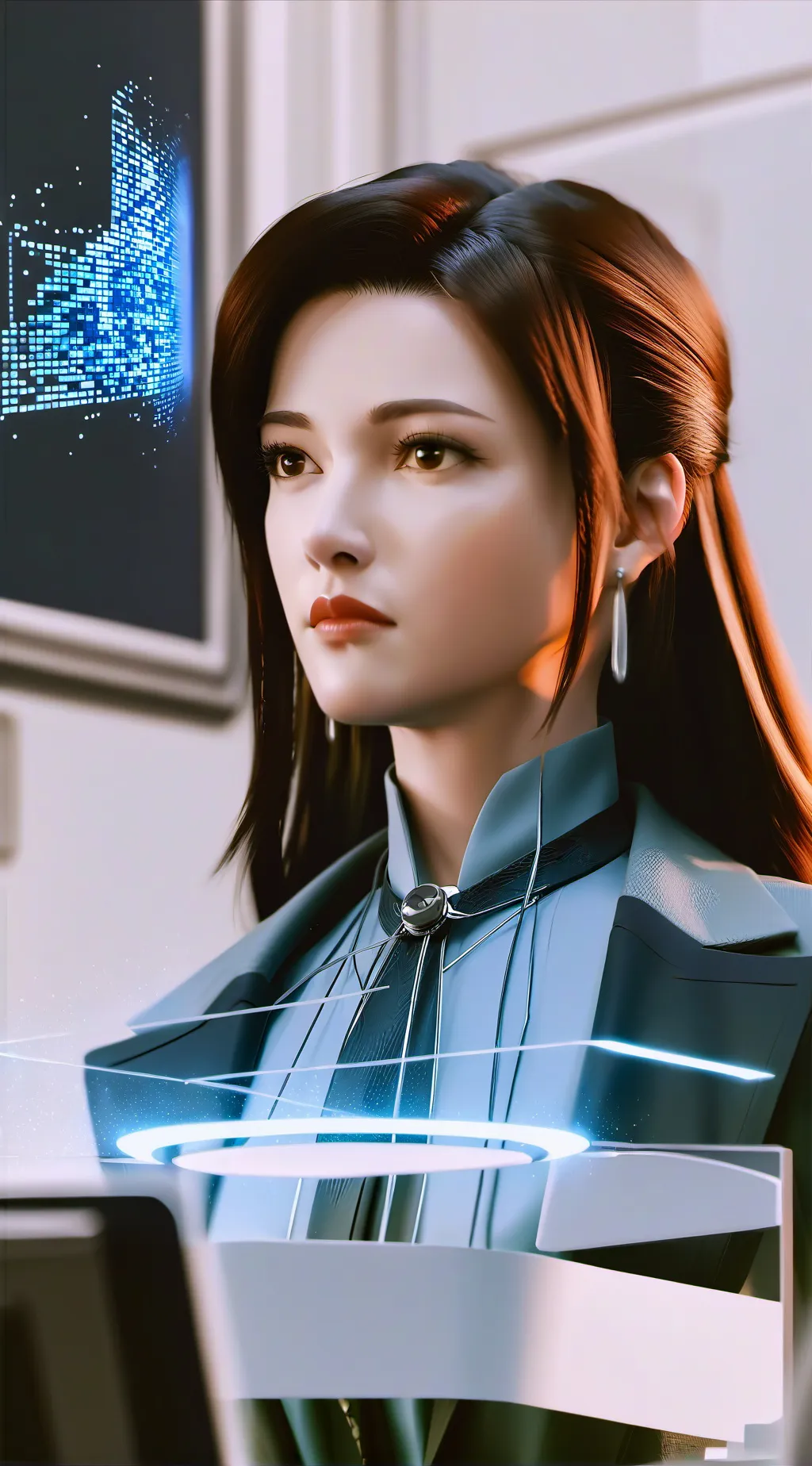 ai character: Luna background